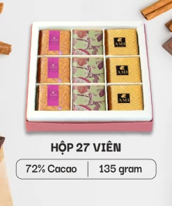 HỘP SÔ-CÔ-LA 72% CACAO (27 viên - 135g)