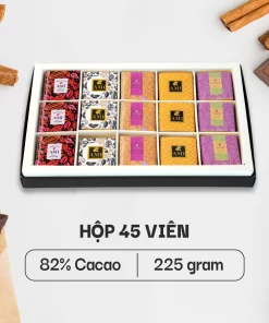 HỘP SÔ-CÔ-LA 82% CACAO (45 viên - 225g)