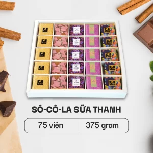 HỘP SÔ-CÔ-LA SỮA (75 viên - 375g)