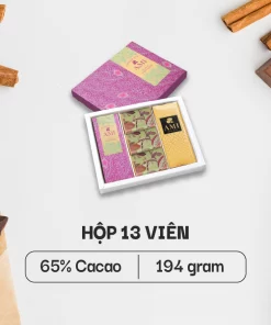 SÔ-CÔ-LA 65% CACAO (Mẫu 5) (4 thanh 9 viên - 194g)