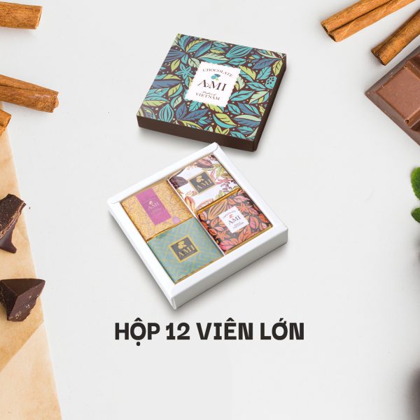 SÔ-CÔ-LA 65% CACAO (Mẫu 7) (12 viên lớn - 120g)