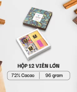 SÔ-CÔ-LA 72% CACAO (Mẫu 7) (12 viên lớn - 96g)