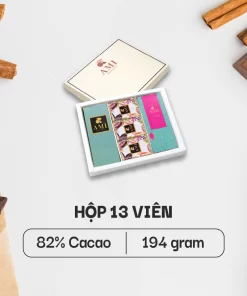 SÔ-CÔ-LA 82% CACAO (Mẫu 5) (4 thanh 9 viên - 194g)