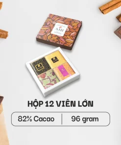 SÔ-CÔ-LA 82% CACAO (Mẫu 7) (12 viên lớn - 96g)