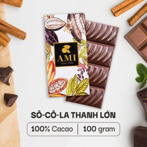 SÔ-CÔ-LA THANH 100% CACAO (100g)